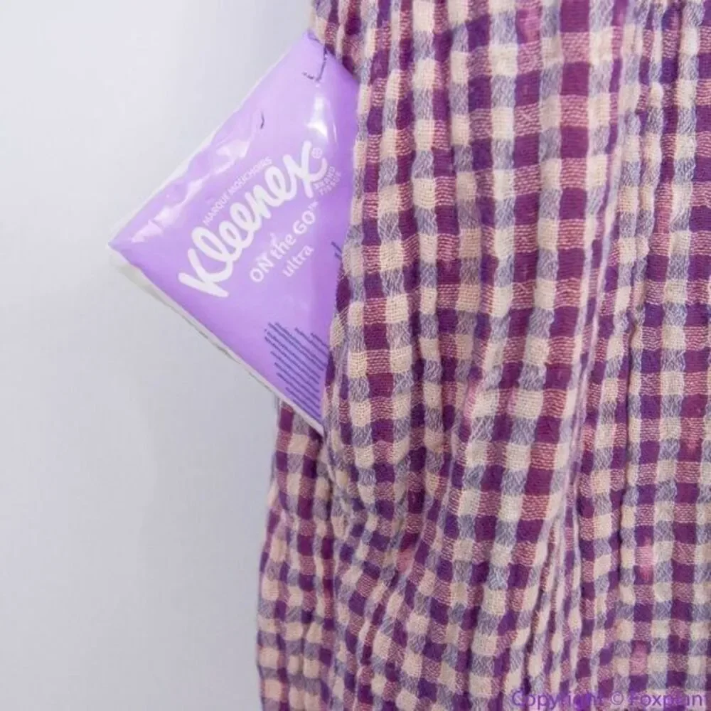 NEW Free People Moon Bay‎ Mixed Plaid Top, S